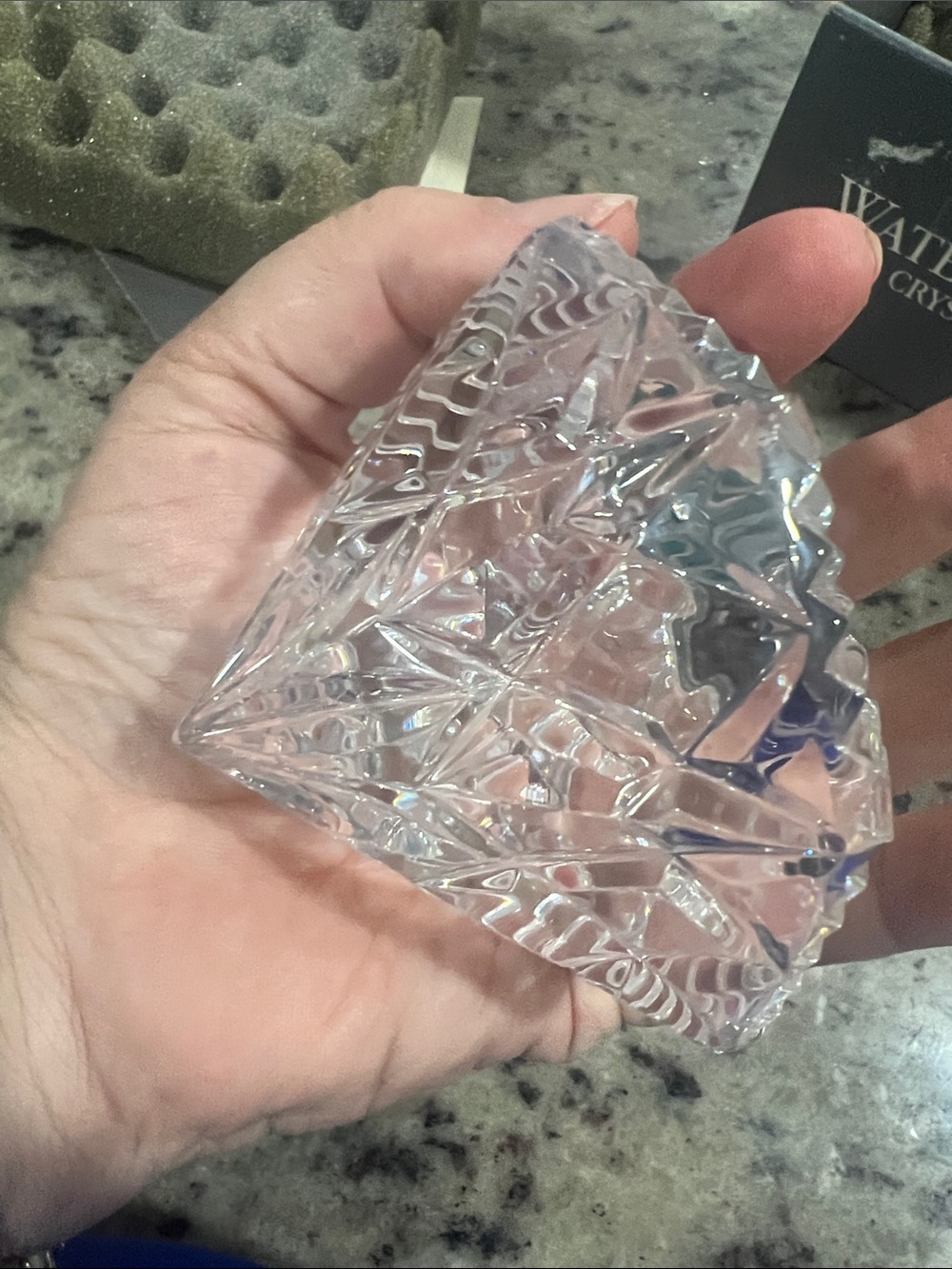 Waterford Crystal Clock with Silver and Clear Design - Picture 13 of 14